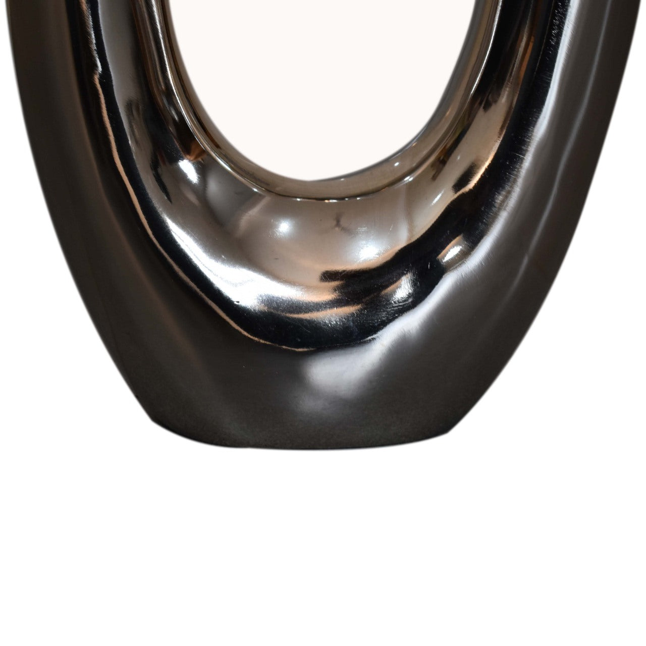 Round Vase in Nickel Finish