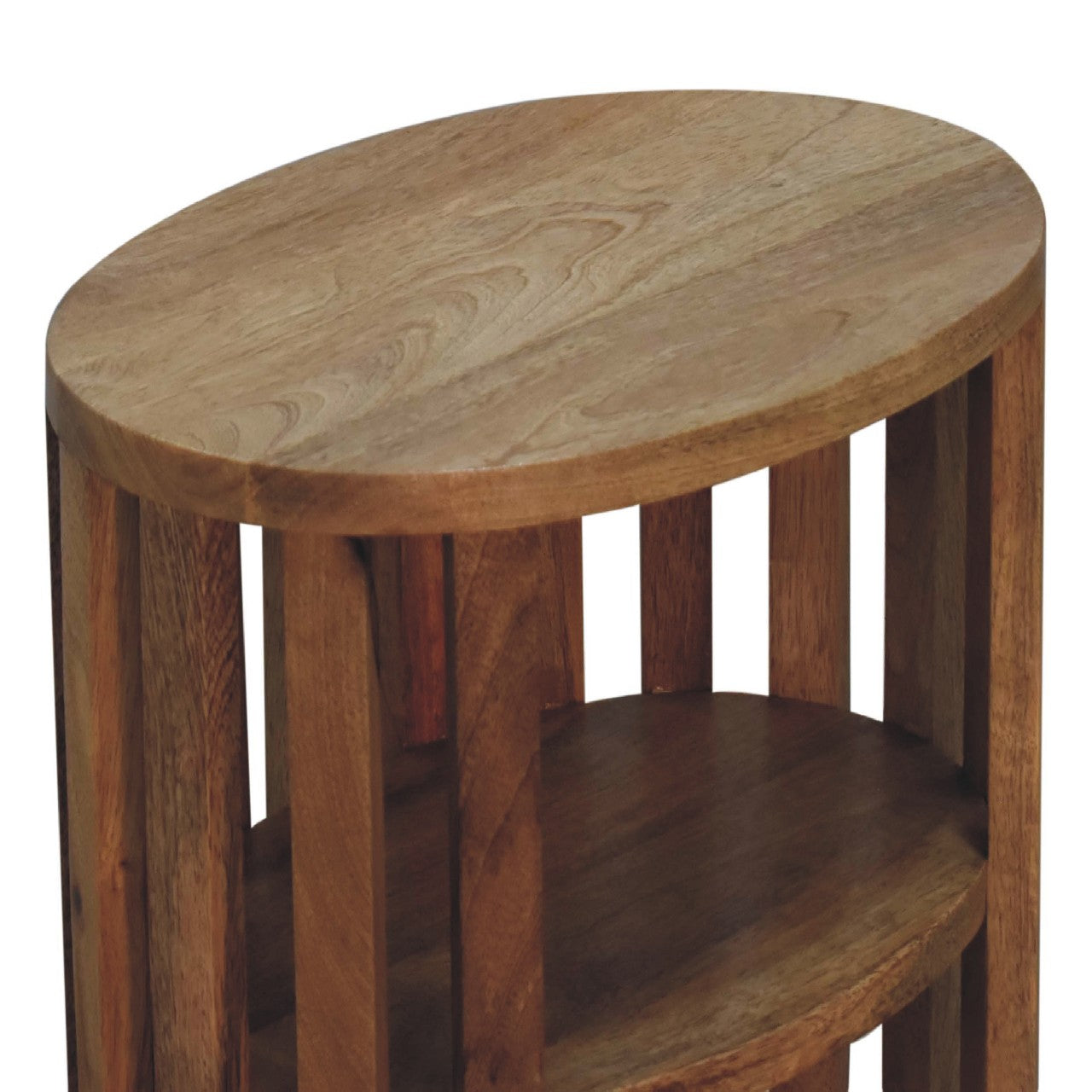 Ariella Double Shelf Oak-ish Bedside