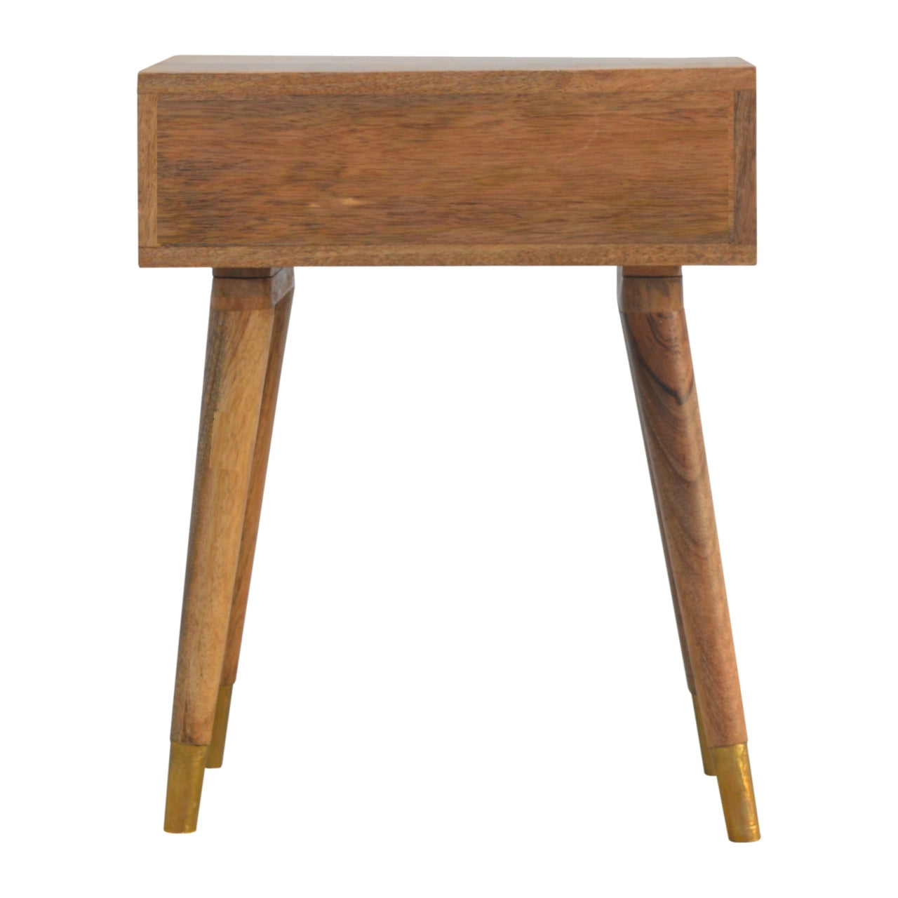 1 Drawer Gold Brass Nightstand