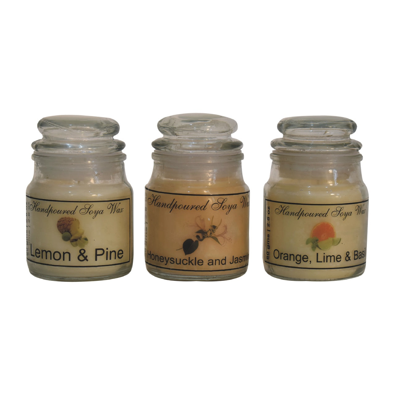 Hourglass Candle Set of 3 (Fruit)