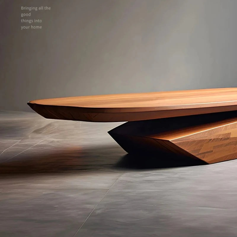 Wood Designer Coffee Table Minimalist Unique Modern Aesthetic Coffee Table Service Simple Kawaii Room Decor Muebles Table Bois