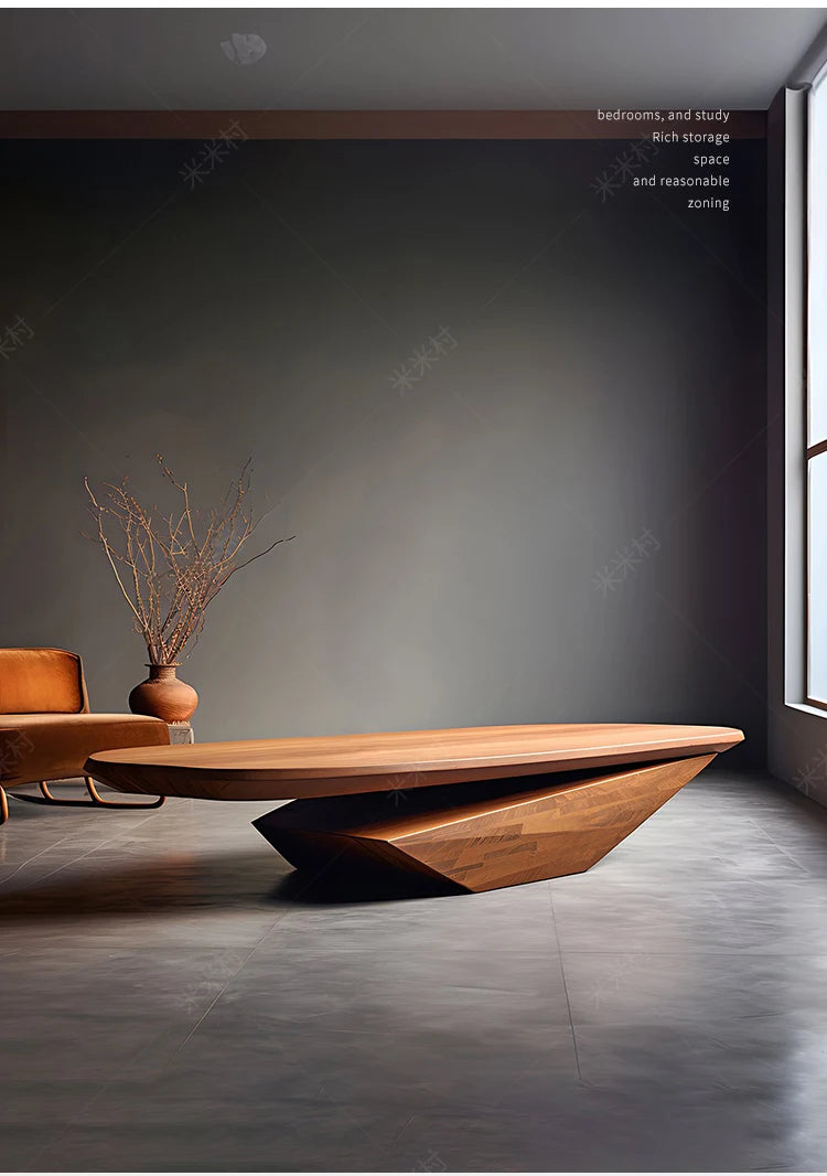 Wood Designer Coffee Table Minimalist Unique Modern Aesthetic Coffee Table Service Simple Kawaii Room Decor Muebles Table Bois
